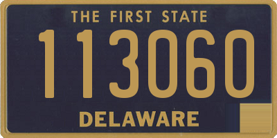 DE license plate 113060