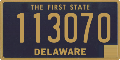 DE license plate 113070