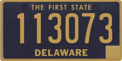 DE license plate 113073