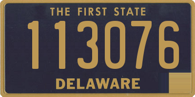 DE license plate 113076