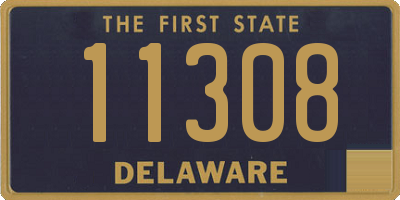 DE license plate 11308