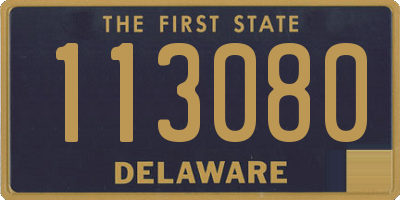 DE license plate 113080