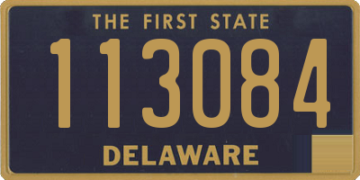 DE license plate 113084