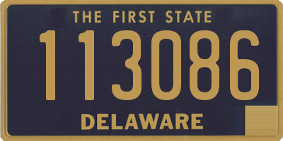 DE license plate 113086