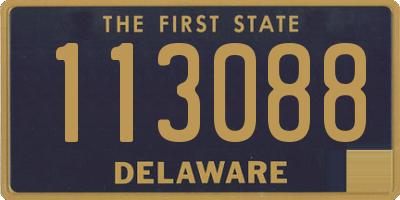 DE license plate 113088