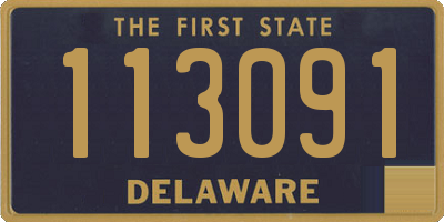 DE license plate 113091