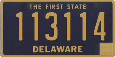 DE license plate 113114