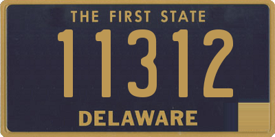 DE license plate 11312