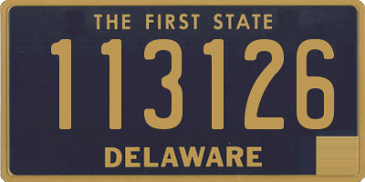 DE license plate 113126