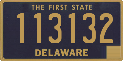 DE license plate 113132