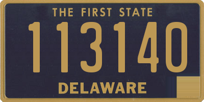 DE license plate 113140