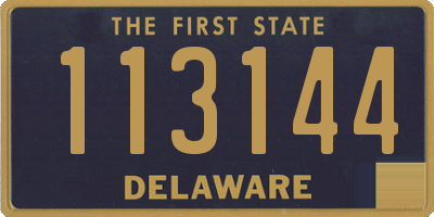 DE license plate 113144