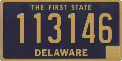 DE license plate 113146