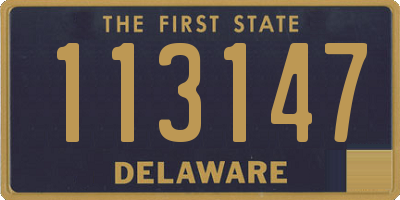 DE license plate 113147