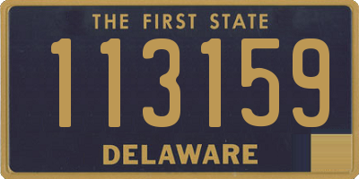 DE license plate 113159