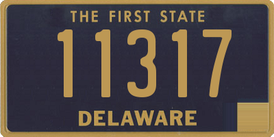 DE license plate 11317