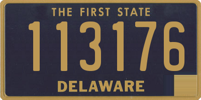 DE license plate 113176