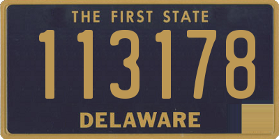 DE license plate 113178