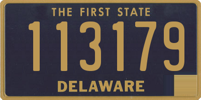 DE license plate 113179