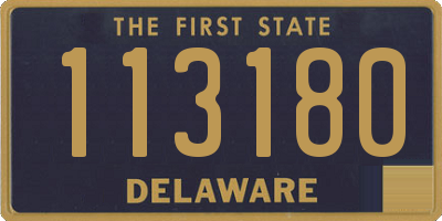 DE license plate 113180