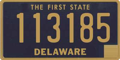 DE license plate 113185