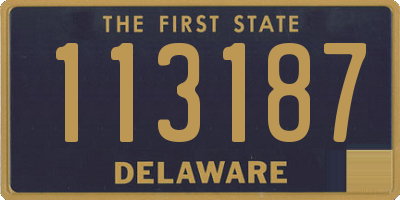 DE license plate 113187