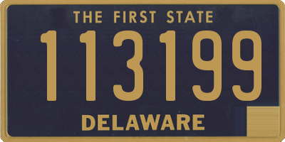 DE license plate 113199