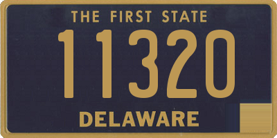 DE license plate 11320
