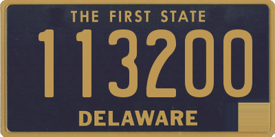 DE license plate 113200