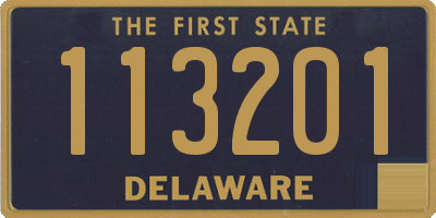 DE license plate 113201