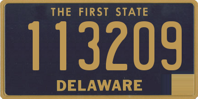 DE license plate 113209