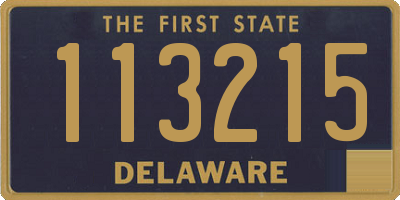 DE license plate 113215