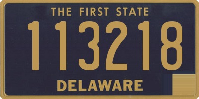 DE license plate 113218