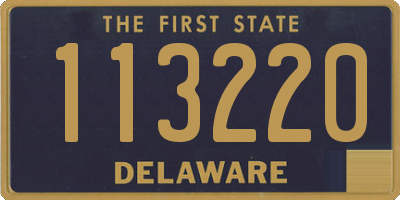 DE license plate 113220