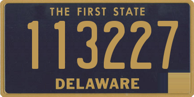 DE license plate 113227