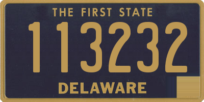 DE license plate 113232