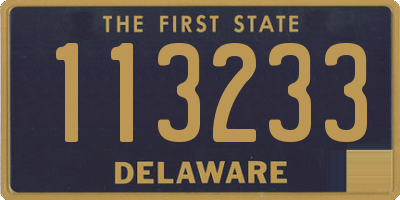 DE license plate 113233