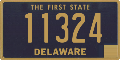 DE license plate 11324