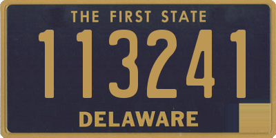 DE license plate 113241