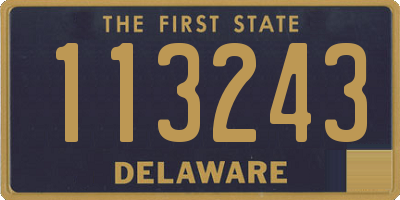 DE license plate 113243