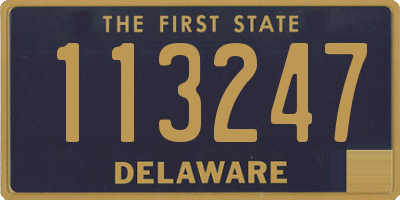 DE license plate 113247