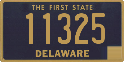 DE license plate 11325