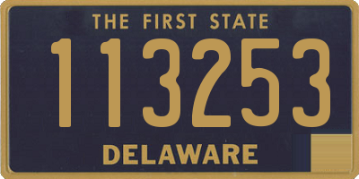 DE license plate 113253