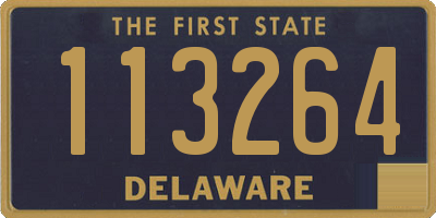 DE license plate 113264