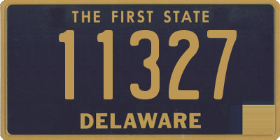 DE license plate 11327