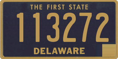 DE license plate 113272