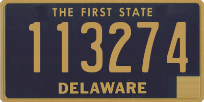 DE license plate 113274