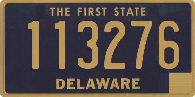 DE license plate 113276