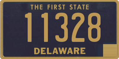 DE license plate 11328