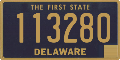 DE license plate 113280